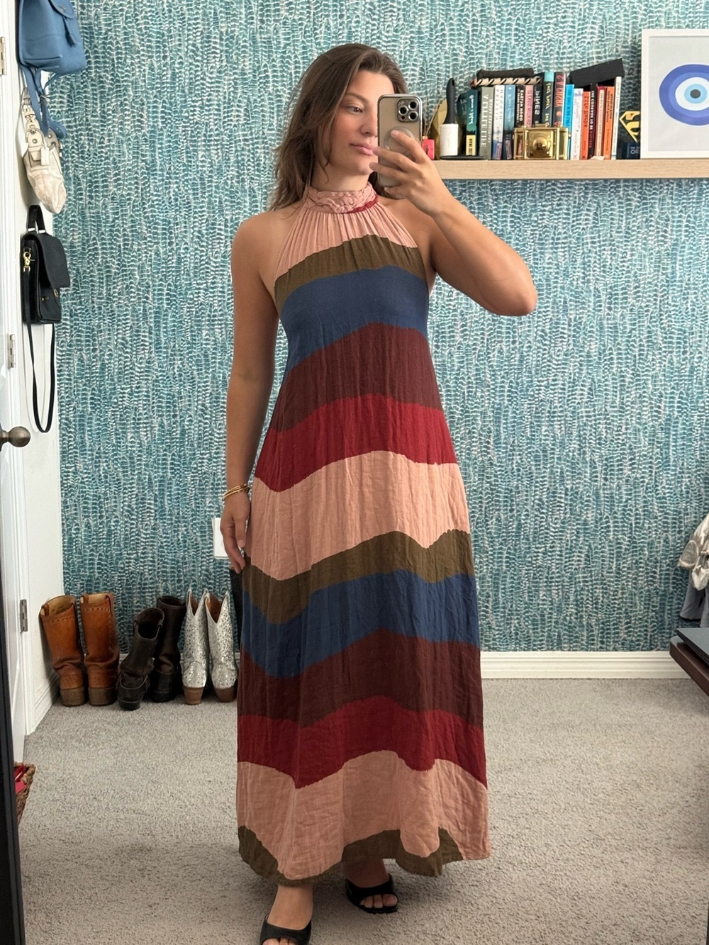 The Odell’s Delaney Halter Maxi Dress